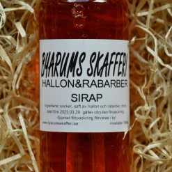 Produktfoto Sirap av Hallon och Rabarber