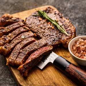 Foto på stekt ryggbiff