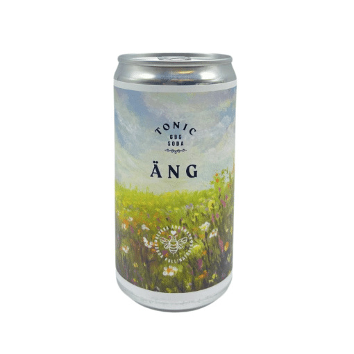 En burk med underbar tonic med smak av sommaräng