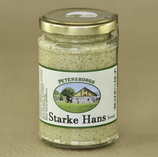 En burk med senap Starke Hans