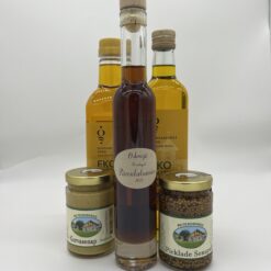 Oljor, senap och balsamico
