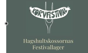 En grön etikett med Hagshultskossornas festivallager
