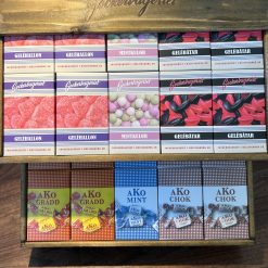 Godisaskar flera smaker